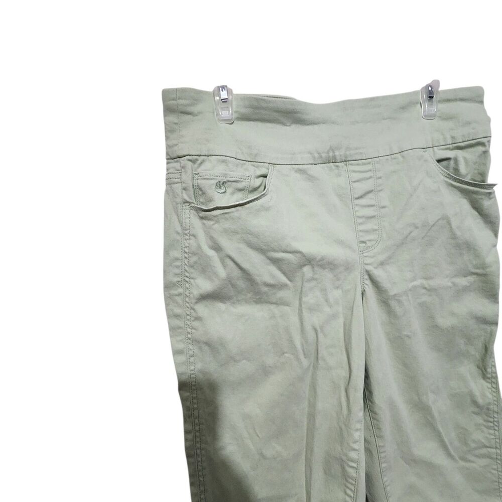 Gloria Vanderbilt Capri Size 12 Green Stretch With Pockets. New - Picture 5 of 16